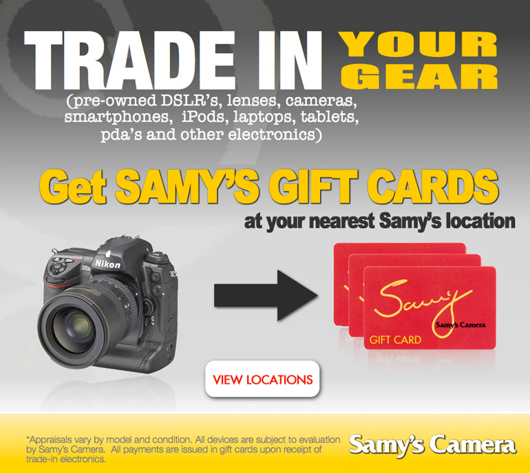 Samy's Camera Rental Department