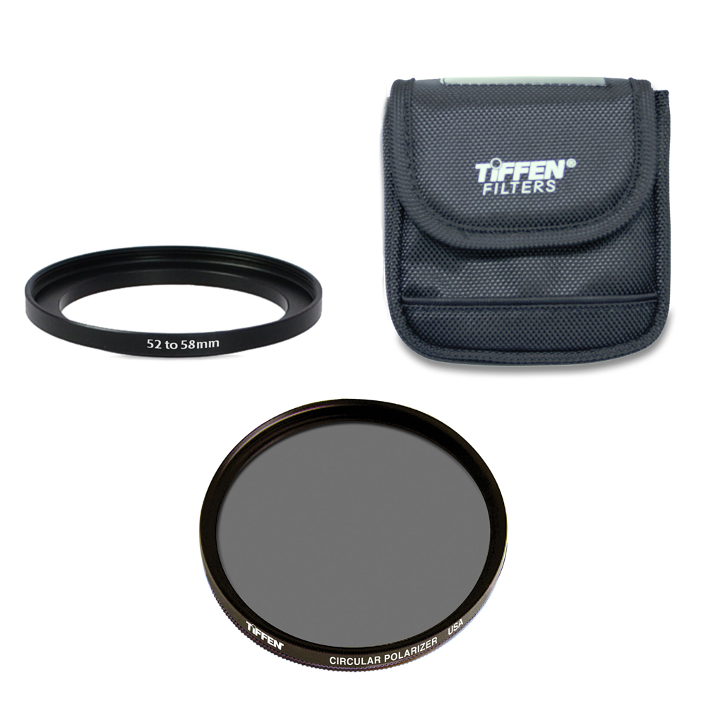UPC 049383220926 product image for 58mm Circular Polarizer with 52mm to 58mm Step Up Ring and Pouch | upcitemdb.com