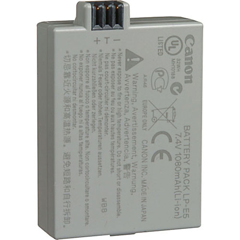 LP-E5 Rechargeable Lithium-Ion Battery for Rebel XSi and T1i Cameras Image 0