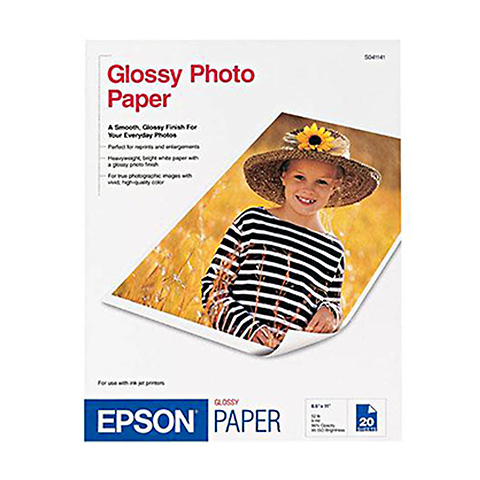 Photo Paper Glossy 11 x 17 in. 20 sheets Image 0