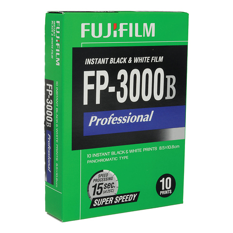 FP-3000B Professional Instant Black & White Film (10 Exposures) Image 0