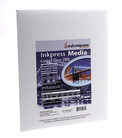 Media Luster Duo 280 Paper (11 x 14in, 20 Sheets) Image 0