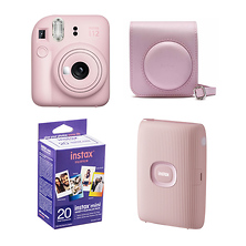 INSTAX Mini 12 Instant Film Camera Blossom Pink Mother's Day Gift Outfit Image 0