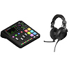 RODECaster Duo Integrated Audio Production Studio with NTH-100M Professional Over-Ear Headset (Black) Thumbnail 0
