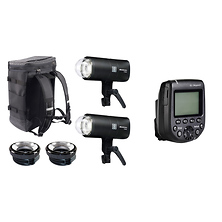 THREE Off Camera Flash Dual Kit with EL-Skyport Transmitter Plus HS for Sony Image 0