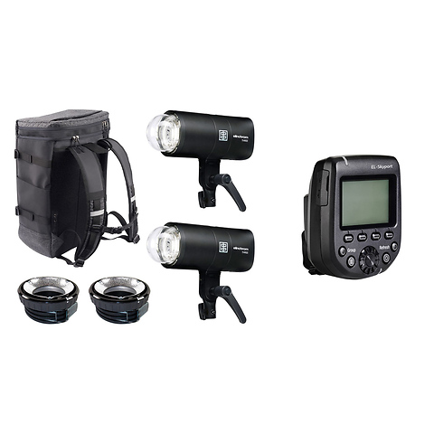 THREE Off Camera Flash Dual Kit with EL-Skyport Transmitter Plus HS for Nikon Image 0