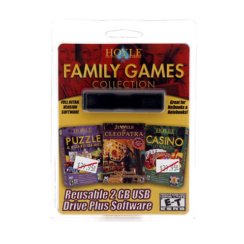 2GB USB Pocket Drive with Hoyle Family Games Collection Image 0