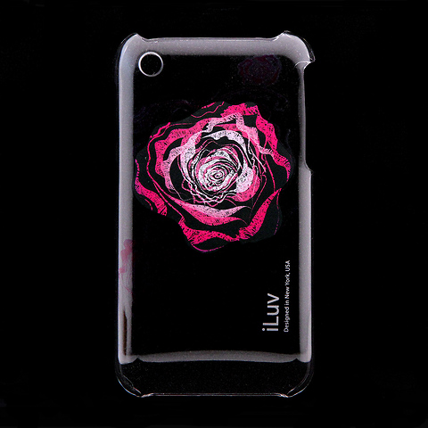 ICC716 Plastic Case with Flower Graphics for iPhone Image 1