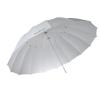 7 ft. White Diffusion Parabolic Umbrella Thumbnail 0