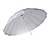 7 ft. White Diffusion Parabolic Umbrella
