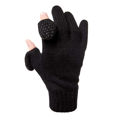 Ladies Raggwool Gloves - Black, Small/Medium Image 0