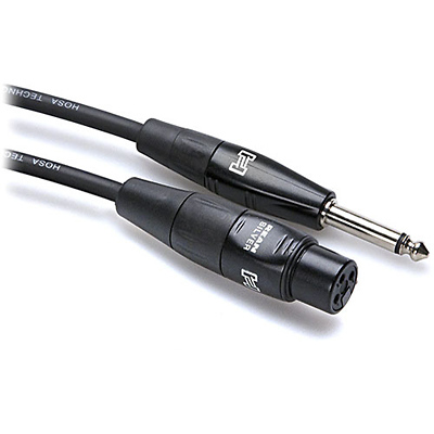 Pro Microphone Cable, REAN XLR3F to 1/4 in TS, 25 ft Image 0