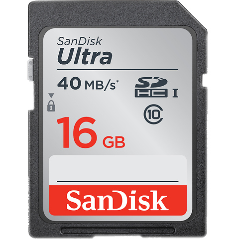 16GB Class 10 Ultra SDHC Secure Digital UHS-I Memory Card - FREE GIFT with Qualifying Purchase Image 0