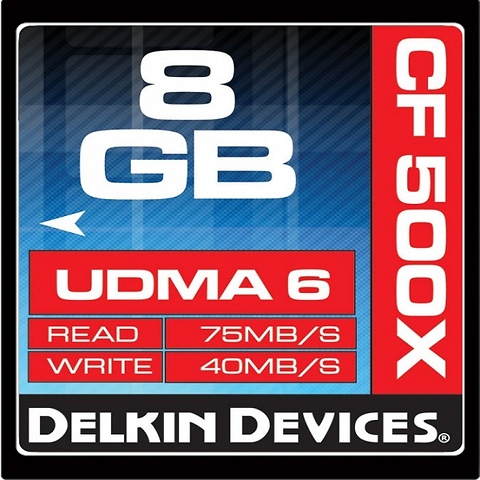 8GB CF 500X UDMA Memory Card Image 0