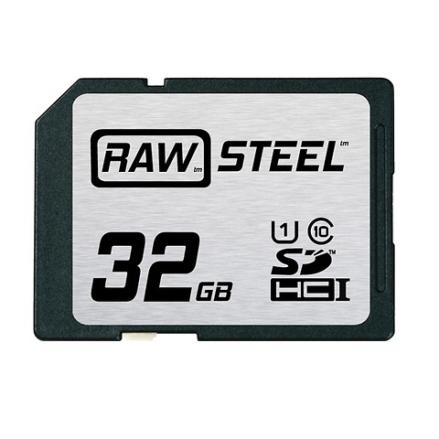 32GB SDHC Memory Card RAW STEEL Class 10 UHS-1 Image 0