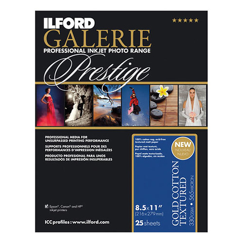 GALERIE Prestige 8.5 x 11 in. Gold Cotton Photo Paper (25 Sheets) Image 0
