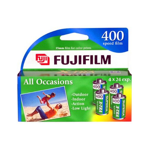 X-TRA ISO 400 35mm Color Film (24 Exp, 4 Pack) Image 0