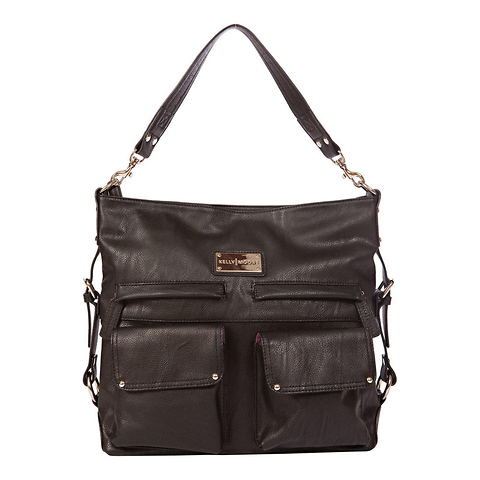 2 Sues Shoulder Bag with Removable Basket (Black) Image 0