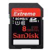 8GB SDHC Extreme Class 10 UHS-1 Memory Card Thumbnail 0