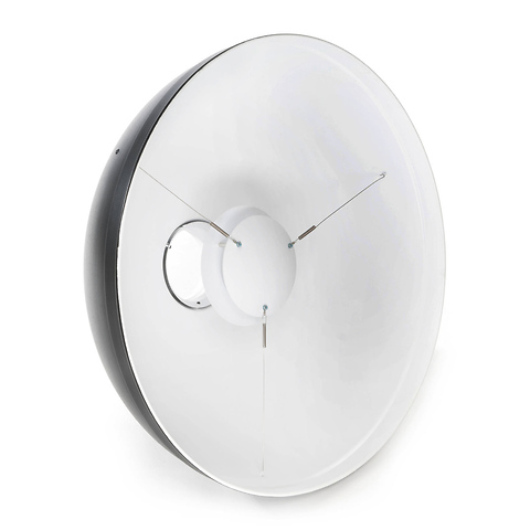 21 In. White Beauty Dish Reflector Image 0