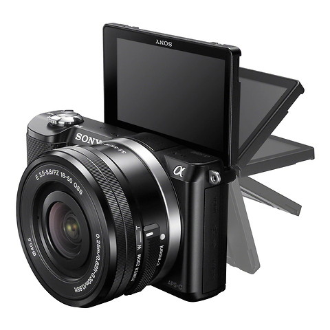 Alpha a5000 Mirrorless Digital Camera with 16-50mm Lens (Black) Image 4