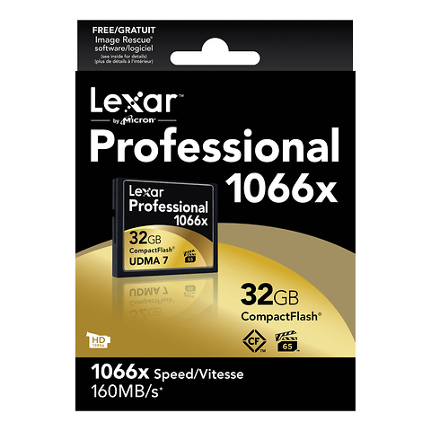32GB Professional 1066x Compact Flash Memory Card (UDMA 7) Image 1