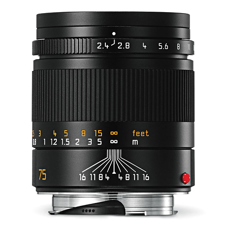 75mm f/2.4 Summarit-M Manual Focus Lens (Black) Image 0