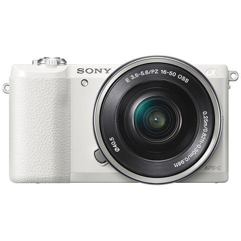 Alpha a5100 Mirrorless Digital Camera with 16-50mm Lens (White) Image 0