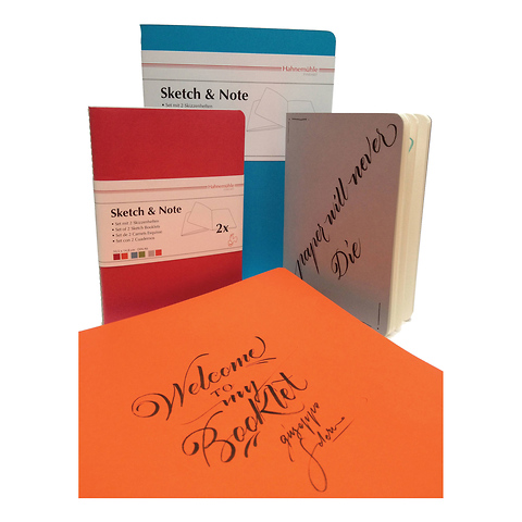 Sketch Note A6 Booklet Bundle (40 Sheets, Red and Orange) Image 1