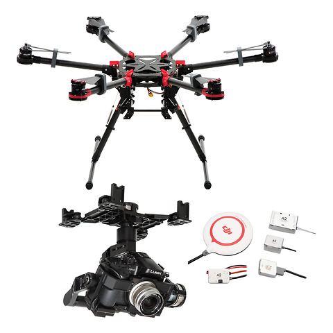 Spreading Wings S900 Quadcopter with Zenmuse Z15-GH4HD Gimbal (A2 Flight Controller) Image 0