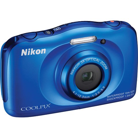 COOLPIX S33 Digital Camera (Blue) Image 0
