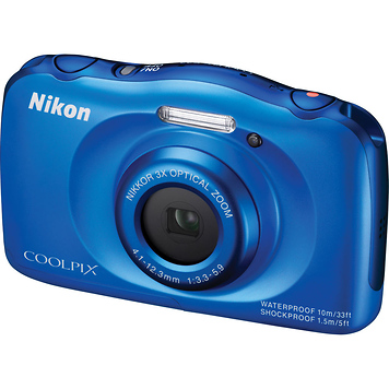 COOLPIX S33 Digital Camera (Blue)