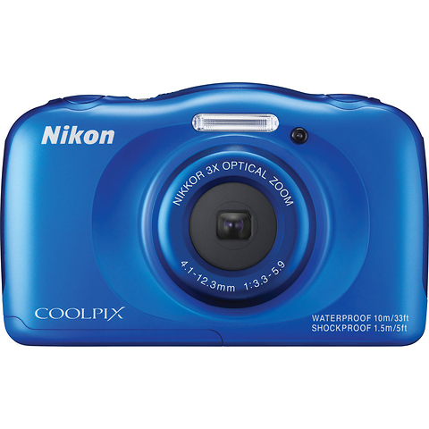 COOLPIX S33 Digital Camera (Blue) Image 2