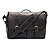 The Brixton Camera/Laptop Leather Messenger Bag (Dark Truffle)