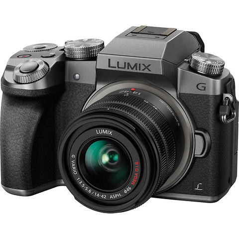 Lumix DMC-G7 Mirrorless Micro Four Thirds Digital Camera with 14-42mm Lens (Silver) Image 0