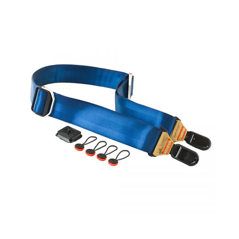 Slide Camera Strap Summit Edition (Navy with Caramel Leather) Image 0