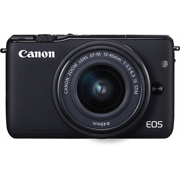 EOS M10 Mirrorless Digital Camera with 15-45mm Lens (Black)