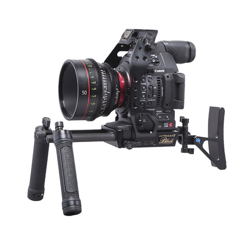 ultraCage Black Professional Series Handheld Rig for Canon C100/C300 MKII Cameras Image 1