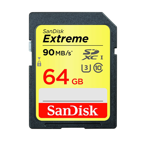 64GB Extreme Plus UHS-I SDXC Memory Card Image 0