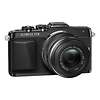 PEN E-PL7 Mirrorless Micro 4/3s Digital Camera with 14-42mm f/3.5-5.6 II R Lens & 40-150mm f/4.0-5.6 Lens (Black) Thumbnail 1