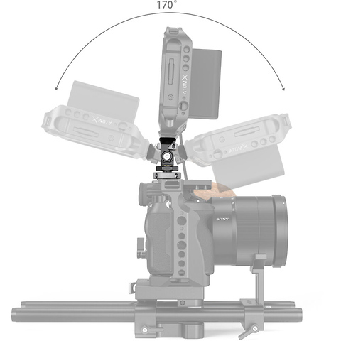 Swivel and Tilt Monitor Mount with Shoe Adapter Mount Image 5
