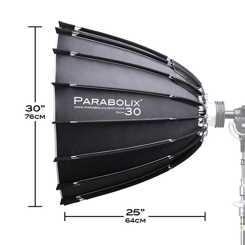 30 in. Parabolic Reflector with Focus Mount Pro and Indirect Cage Mount for Broncolor Standard Strobes Image 1