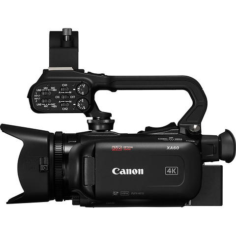 XA60 Professional UHD 4K Camcorder with BP-820 Battery Pack Image 2