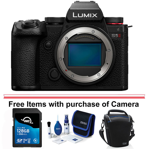 Lumix DC-S5 II Mirrorless Digital Camera Body (Black) with Lumix S 85mm f/1.8 Lens Image 9