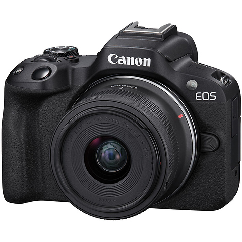 EOS R50 Mirrorless Digital Camera with 18-45mm Lens (Black) Image 1
