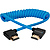 Coiled Right-Angle High-Speed HDMI Cable (12 to 24 in., Blue)