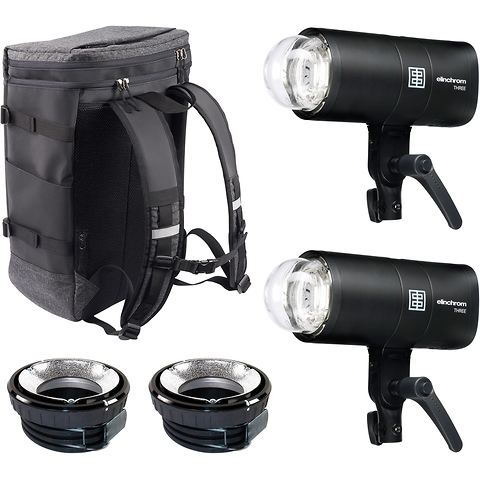 THREE Off Camera Flash Dual Kit with EL-Skyport Transmitter Plus HS for Canon Image 12
