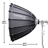 40 in. Parabolic Reflector with Focus Mount Pro and Cage Mount Strobe Adapter for Profoto Thumbnail 1