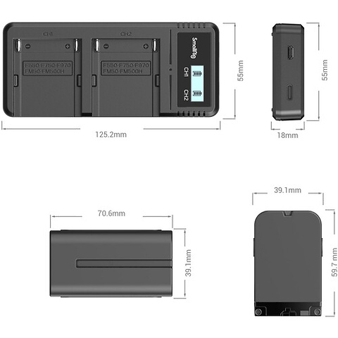 NP-F970 Dual-Battery and Charger Kit Image 2