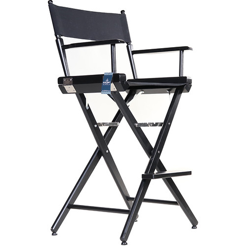 30 in. Pro Series Tall Director's Chair (Black Frame, Black Canvas) Image 5